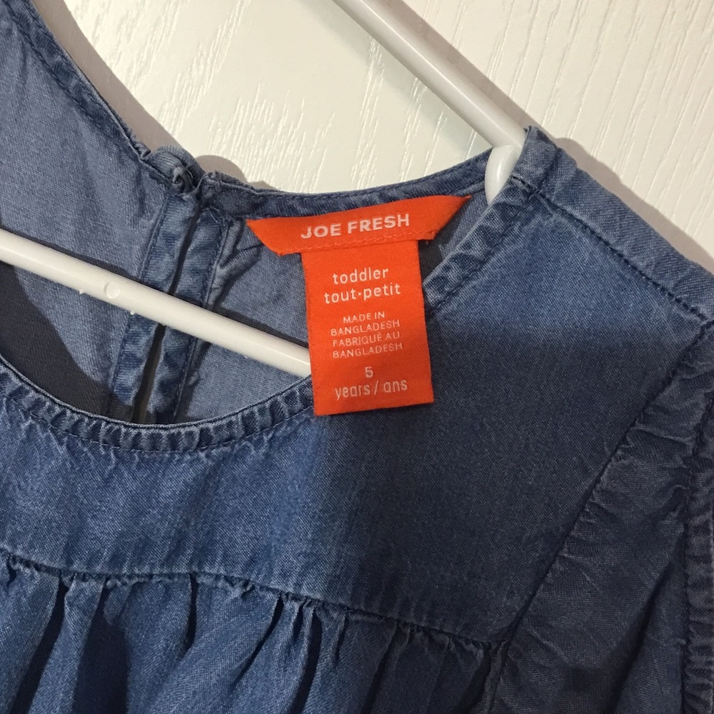3 for $30 Joe Fresh Denim Girls Dress - Picture 2 of 7